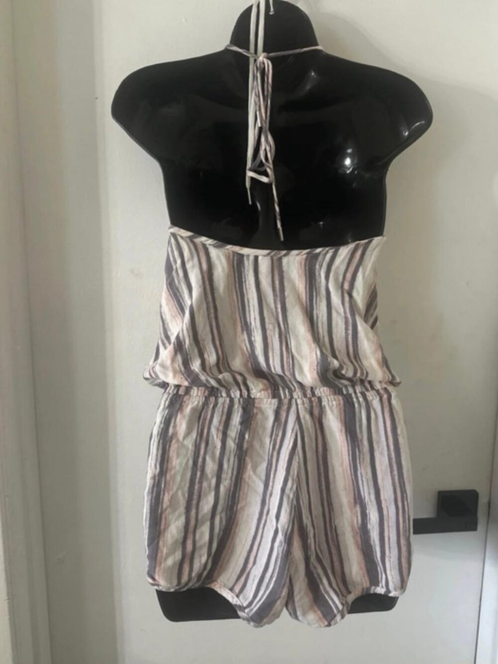 Striped Halter Neck
